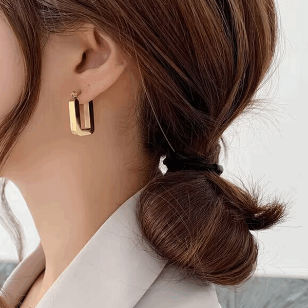 Rectangle Hoop Earrings