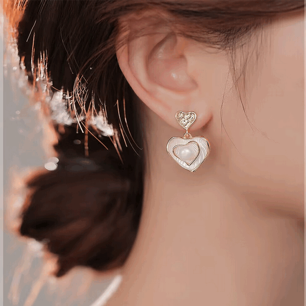 Love Shape Drop Earrings