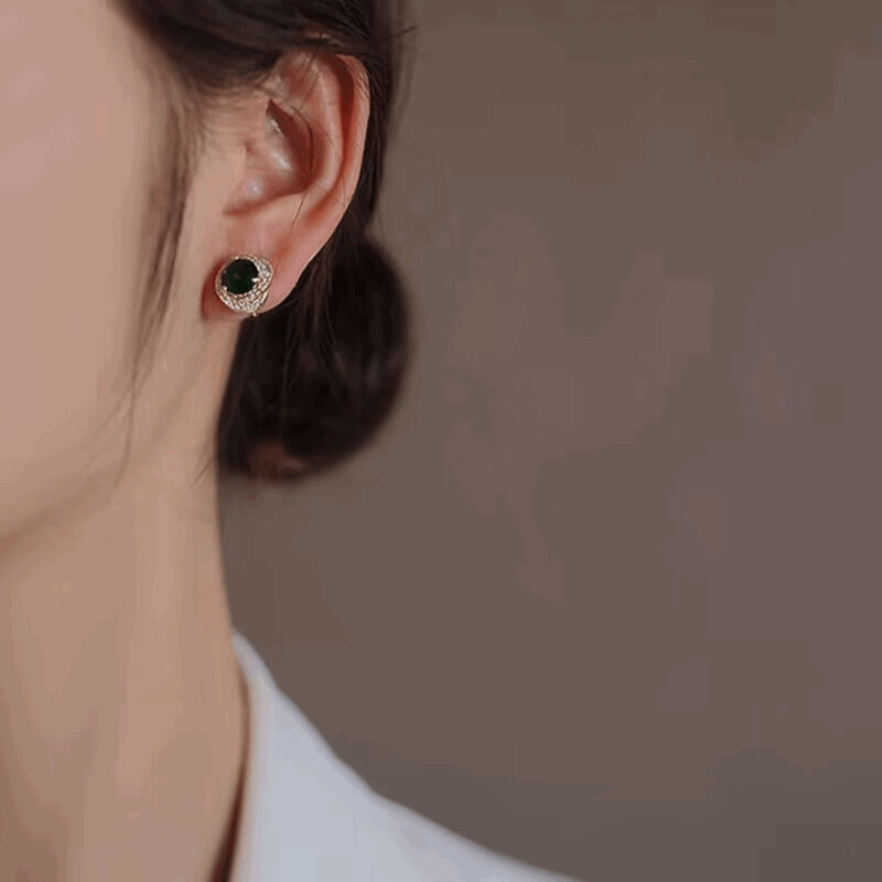 Geometry Crossing Stud Earrings