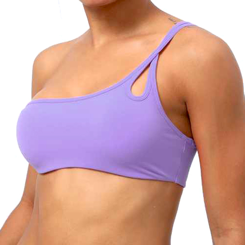 single shoulder sport bra